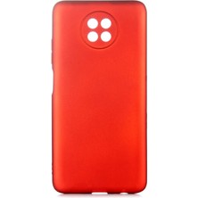 Kupa Xiaomi Redmi Note 9t Kılıf Kamera Korumalı Ince Darbe Emici Leke Tutmaz Silikon Kapak Kırmızı