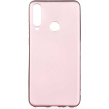 Kupa Huawei Y6P Kılıf Kamera Korumalı Ince Darbe Emici Leke Tutmaz Silikon Kapak Rose Gold