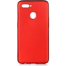 Kupa Oppo A5S Kılıf Kamera Korumalı Ince Darbe Emici Leke Tutmaz Silikon Kapak Kırmızı