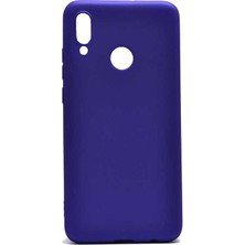 Kupa Huawei P Smart 2019 Kılıf Kamera Korumalı Ince Darbe Emici Leke Tutmaz Silikon Kapak Saks Mavi