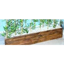 Bambu Yapay Bambu Ağacı 2 Metre Boyundadır .ahşap Çam Saksıda 2 Metre Boy Bambo Ağaç