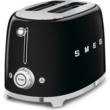 Smeg Siyah Kettle ve 1x2 Ekmek Kızartma Makinesi Seti