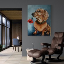 Stella Store Köpek Resimi- Kanvas Tablo