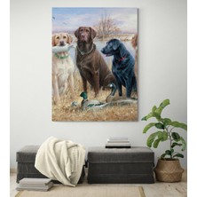 Stella Store Köpek Resimi- Kanvas Tablo