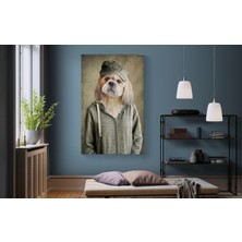 Stella Store Köpek Resimi- Kanvas Tablo