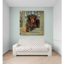 Stella Store Köpek Resimi- Kanvas Tablo