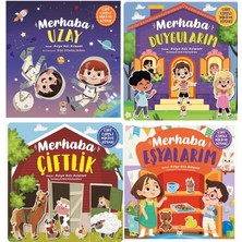 Sincap Kitap Cırt Cırtlı Kitap 4'lü Set - Merhaba Çiftlik / Merhaba Eşyalarım / Merhaba Duygularım /  Merhaba Uzay