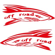 Melek Pazarı Köpek Balığı Off Road Araba Sticker
