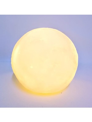 herkesetoptantic 3D Ay 42 cm Gece Lambası (Sarı/Gün Işığı)