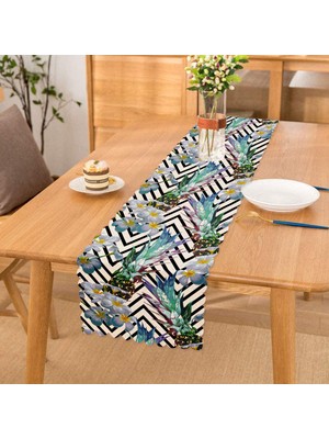 RealHomes Zigzag Zeminli Yaz Egzotiği Özel Tasarım Runner