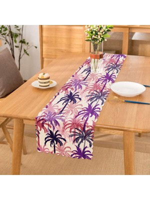 RealHomes Pudra Renkler Ananas Desenli Özel Tasarım Runner