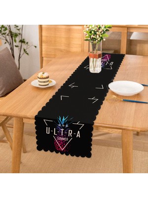 RealHomes Siyah Zeminli Ultra Summer Tasarımlı Modern Özel Tasarım Runner