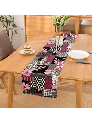 RealHomes Mozaik Desenli Geometrik Şekiller Dekoratif Özel Tasarım Runner