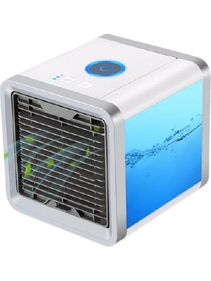 herkesetoptantic Mini Klima Portatif Taşınabilir Soğutucu Led Işıklı Ev Ofis Oto