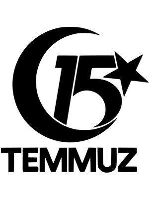 Stickrmarket | 15 Temmuz Amblemi | Araba Laptop Duvar Folyo Sticker 10 x 10 cm