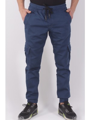Black Steel Bel ve Paça Lastikli Yanları Kargo Cepli PANTOLON-19000