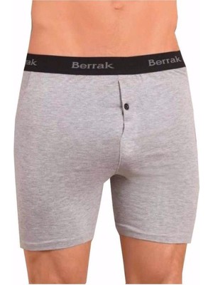 Berrak 1059 Likralı Düğmeli Erkek Boxer 3'lü