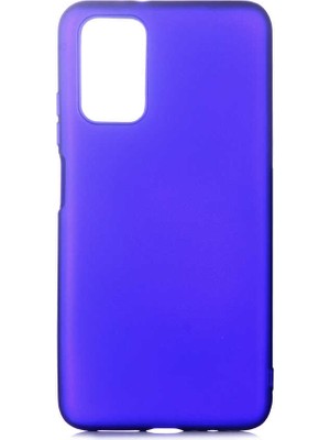 Kupa Xiaomi Poco M3 Kılıf Kamera Korumalı Ince Darbe Emici Leke Tutmaz Silikon Kapak Saks Mavi