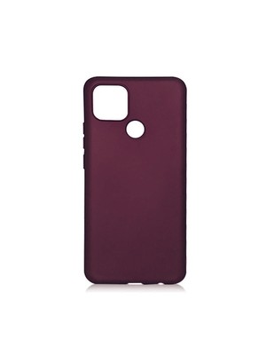 Kupa Oppo A15S Kılıf Kamera Korumalı Ince Darbe Emici Leke Tutmaz Silikon Kapak Mürdüm