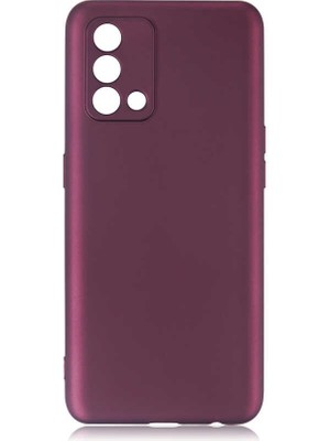 Kupa Oppo A74 Kılıf Kamera Korumalı Ince Darbe Emici Leke Tutmaz Silikon Kapak Mürdüm