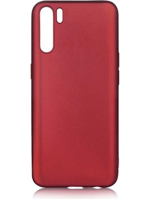 Kupa Oppo A91 Kılıf Kamera Korumalı Ince Darbe Emici Leke Tutmaz Silikon Kapak Mürdüm