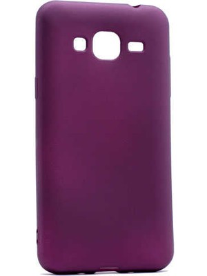 Kupa Samsung Galaxy J3 Kılıf Kamera Korumalı Ince Darbe Emici Leke Tutmaz Silikon Kapak Mürdüm