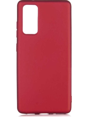 Kupa Samsung Galaxy S20 Fe Kılıf Kamera Korumalı Ince Darbe Emici Leke Tutmaz Silikon Kapak Mürdüm