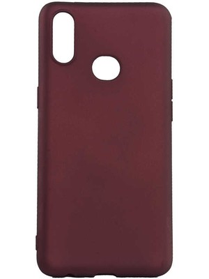 Kupa Samsung Galaxy A10S Kılıf Kamera Korumalı Ince Darbe Emici Leke Tutmaz Silikon Kapak Mürdüm