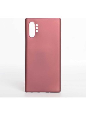 Kupa Samsung Galaxy Note 10 Plus Kılıf Kamera Korumalı Ince Darbe Emici Leke Tutmaz Silikon Kapak Mürdüm