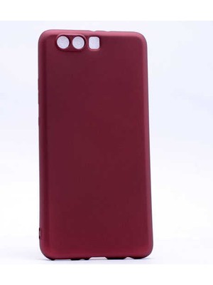 Kupa Huawei P10 Plus Kılıf Kamera Korumalı Ince Darbe Emici Leke Tutmaz Silikon Kapak Mürdüm