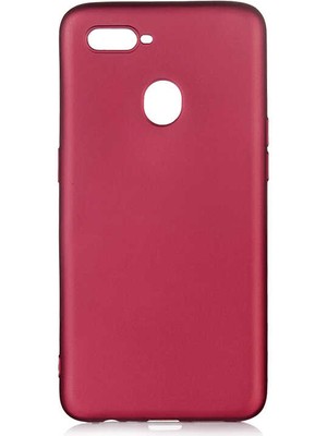 Kupa Oppo A5S Kılıf Kamera Korumalı Ince Darbe Emici Leke Tutmaz Silikon Kapak Mürdüm