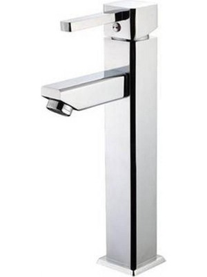 Prestij Cubic Kare Mix Çanak Lavabo Batarya-Yüksek