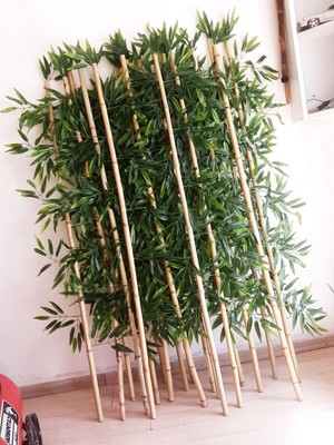 Bambu 20 Adet  1.5 Metre Boyunda Yapay Bambu Ağaç Çubukları Bambu Ağaçlar