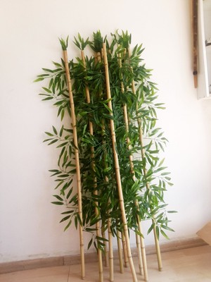 Bambu 10 Adet 1.5 Metre Boyunda Yapay Bambu Çubukları Bambu Ağaçlar