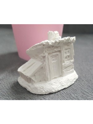 Morlalem Minyatür Ahşap Dağ Evi Terrarium Ev Süsü Silikon Kalıp K-865