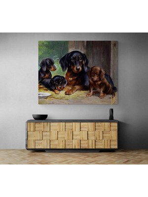 MonoStella Köpek Resimi- Kanvas Tablo