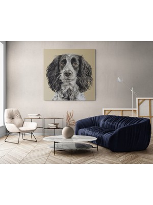 MonoStella Köpek Resimi- Kanvas Tablo