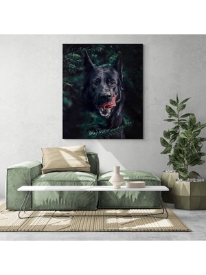 MonoStella Köpek Resimi- Kanvas Tablo
