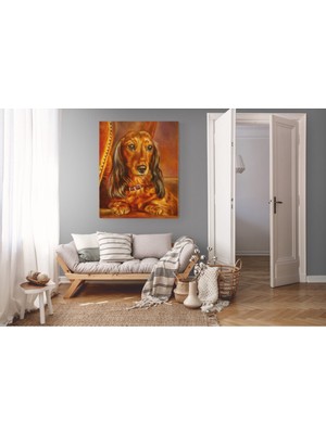 Stella Store Köpek Resimi- Kanvas Tablo