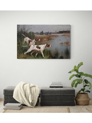 Stella Store Köpek Resimi- Kanvas Tablo