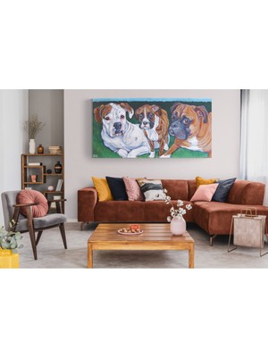 Stella Store Köpek Resimi- Kanvas Tablo