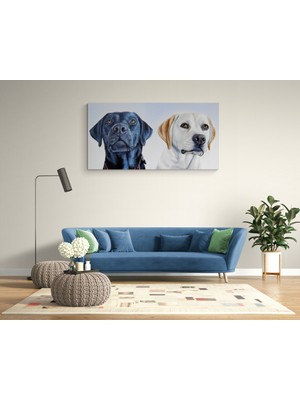 Stella Store Köpek Resimi- Kanvas Tablo