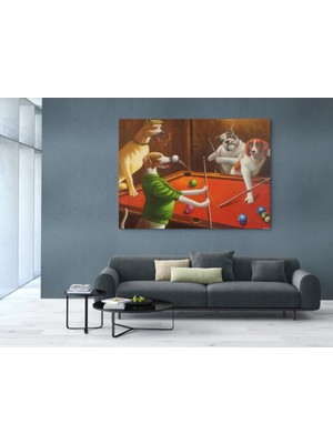 Stella Store Köpek Resimi- Kanvas Tablo