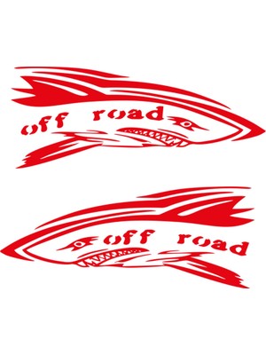 Melek Pazarı Köpek Balığı Off Road Araba Sticker