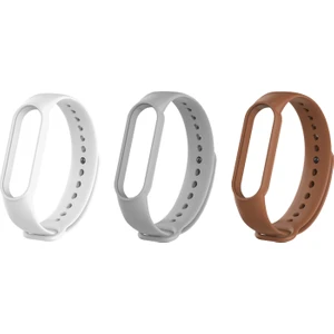 Xiaomi Mi Band 5 ve 6 Uyumlu Silikon Kordon 3'lü Set 2