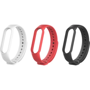 Xiaomi Mi Band 5 ve 6 Uyumlu Silikon Kordon 3'lü Set 5