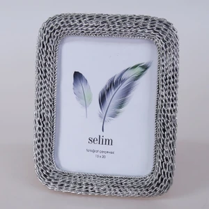 15 x 20 cm Chain Çerçeve Gümüş