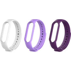Xiaomi Mi Band 5 ve 6 Uyumlu Silikon Kordon 3'lü Set 16
