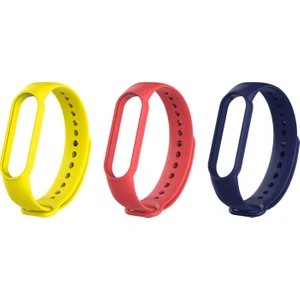 Xiaomi Mi Band 5 ve 6 Uyumlu Silikon Kordon 3'lü Set 17