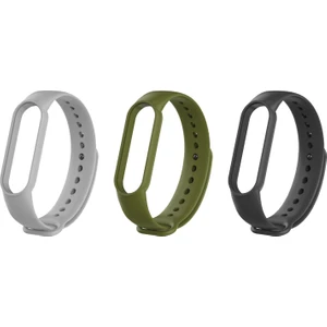 Xiaomi Mi Band 5 ve 6 Uyumlu Silikon Kordon 3'lü Set 20